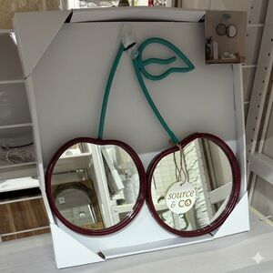 Cherry Mirror Hanging Decor - Small